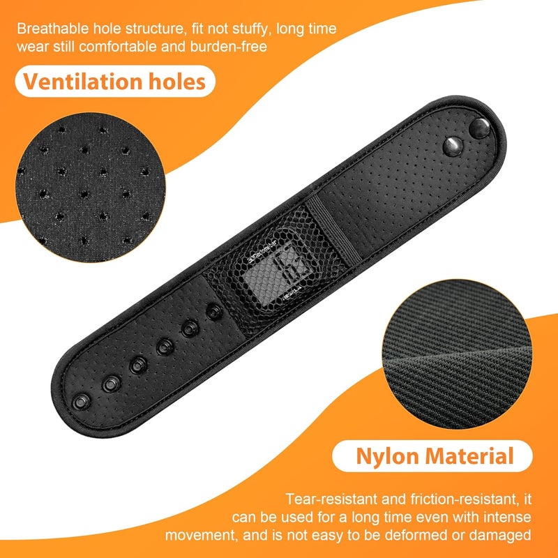 NESKLA Ankle Straps for Fitness Trackers, Soft Adjustment Pedometer Ankle Band Compatible with Fitbit, Breathable Mesh Sports Ankle Strap for Men and Women - Image 2